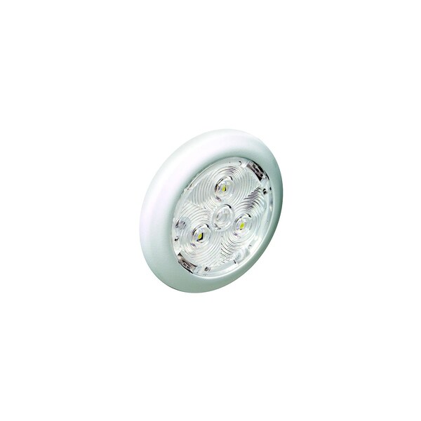 Attwood 2-3/4 Warm White Interior/Exterior Light w/White Bezel 6320W7 - main